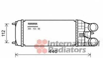 VAN WEZEL 40004361 -  Интеркулер